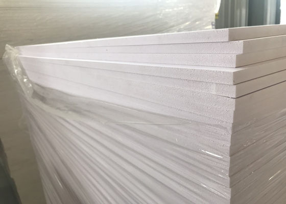 High Strength PVC Celuka Foam Board White Color For Exhibition Desk Signature